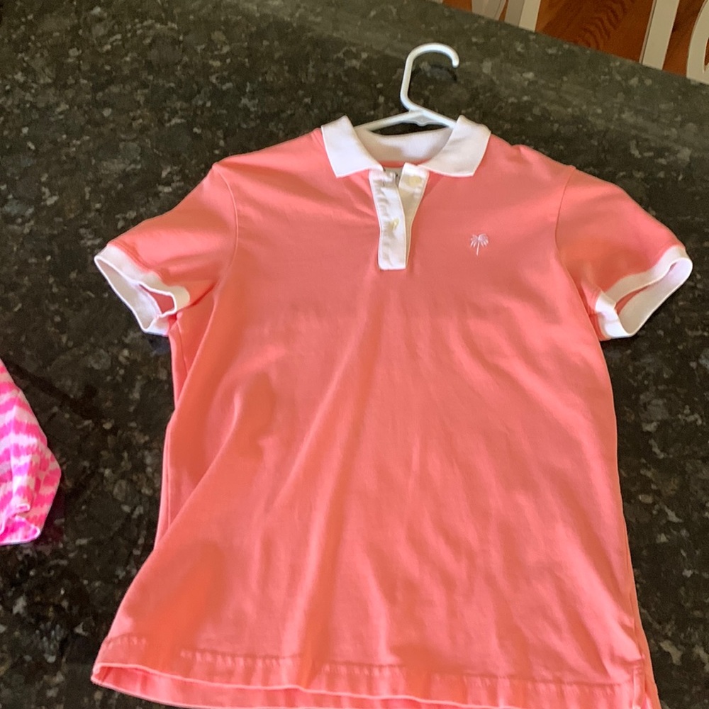 Lilly Pulitzer polo sz small coral color